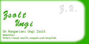 zsolt ungi business card